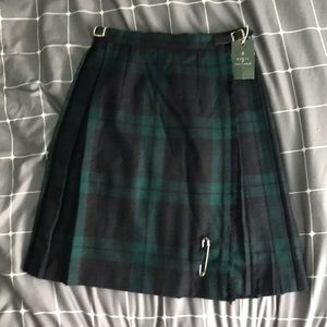 Blackwatch Plaid Wool Kilt from Ireland - fits S